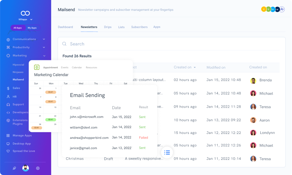 email automation software leave note